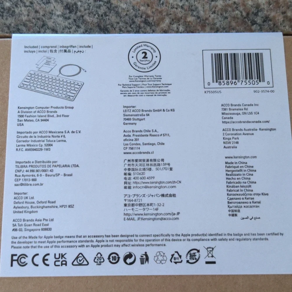 Kensington Simple Solutions Wired Compact iPad Keyboard Lightning Connec…
